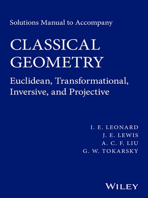 cover image of Solutions Manual to Accompany Classical Geometry